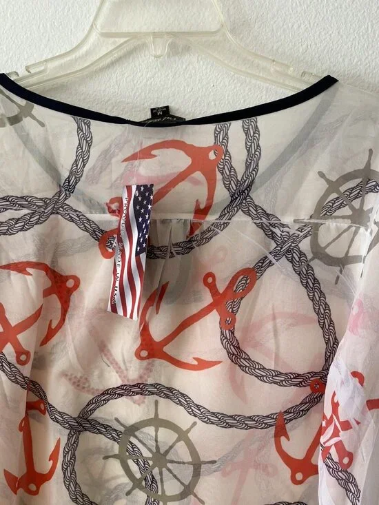 Cal Style Nautical Rope Anchor Top Coastal Chic Yacht Club Resortcore Maritime - Picture 6 of 9